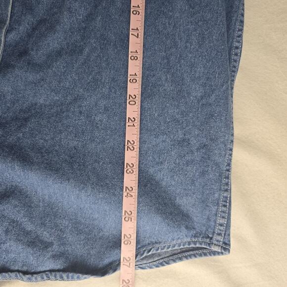 Disney Winnie The Pooh & Friends Suspender Embroidered Denim Button Up Shirt L - Picture 6 of 10